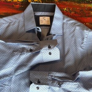 Stylish Blue Button-Down Shirt